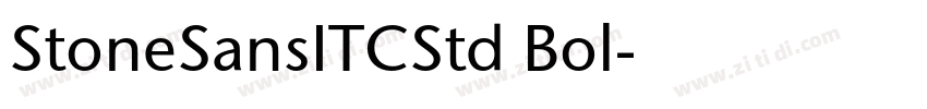 StoneSansITCStd Bol字体转换